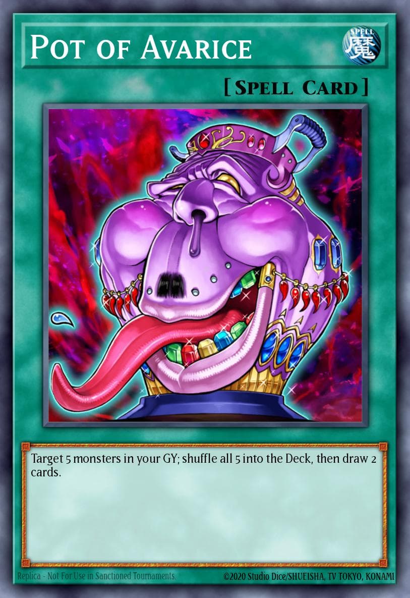 Carte Yu-Gi-Oh! Pot of Avarice #019 — Astral Pack Two