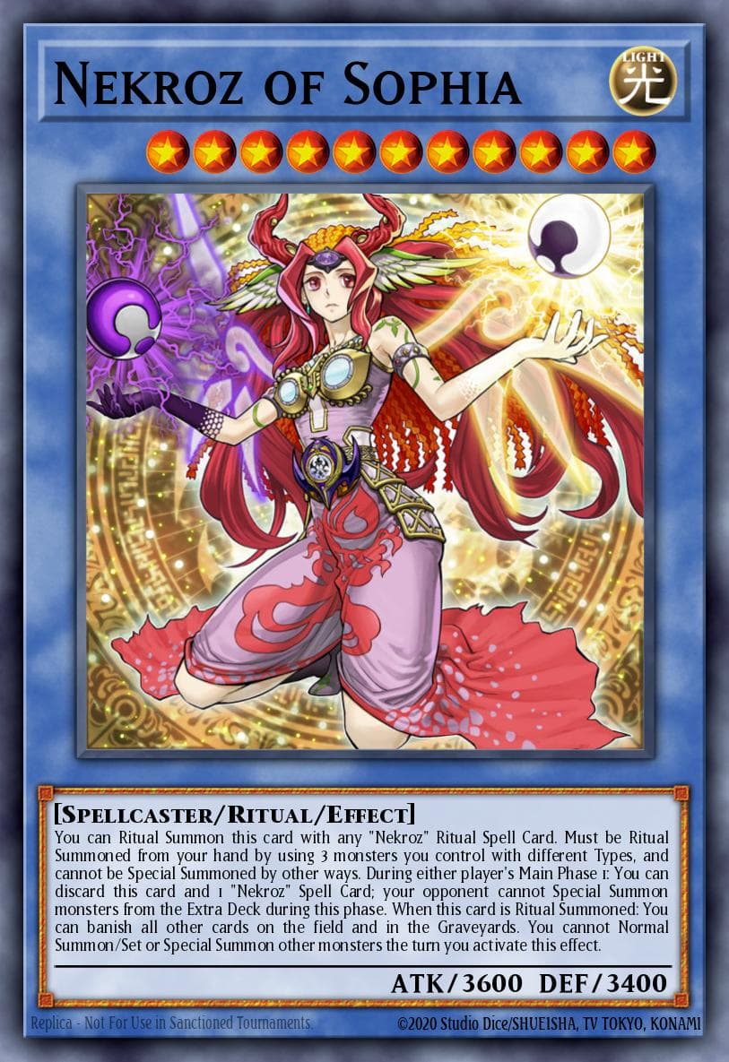 Carte Yu-Gi-Oh! Nekroz of Sophia #134 — Battles of Legend: Monster Mayhem