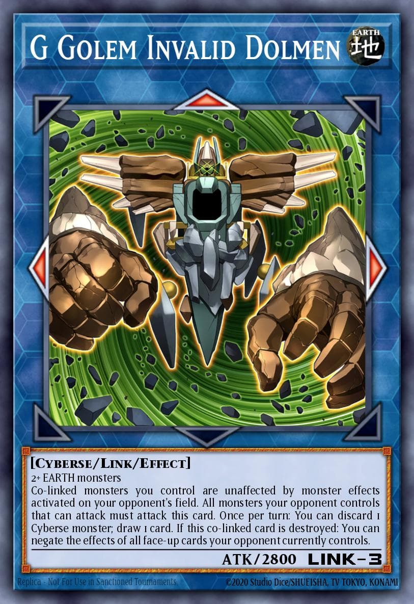 Carte Yu-Gi-Oh! G Golem Invalid Dolmen #044 — Battles of Legend: Crystal Revenge