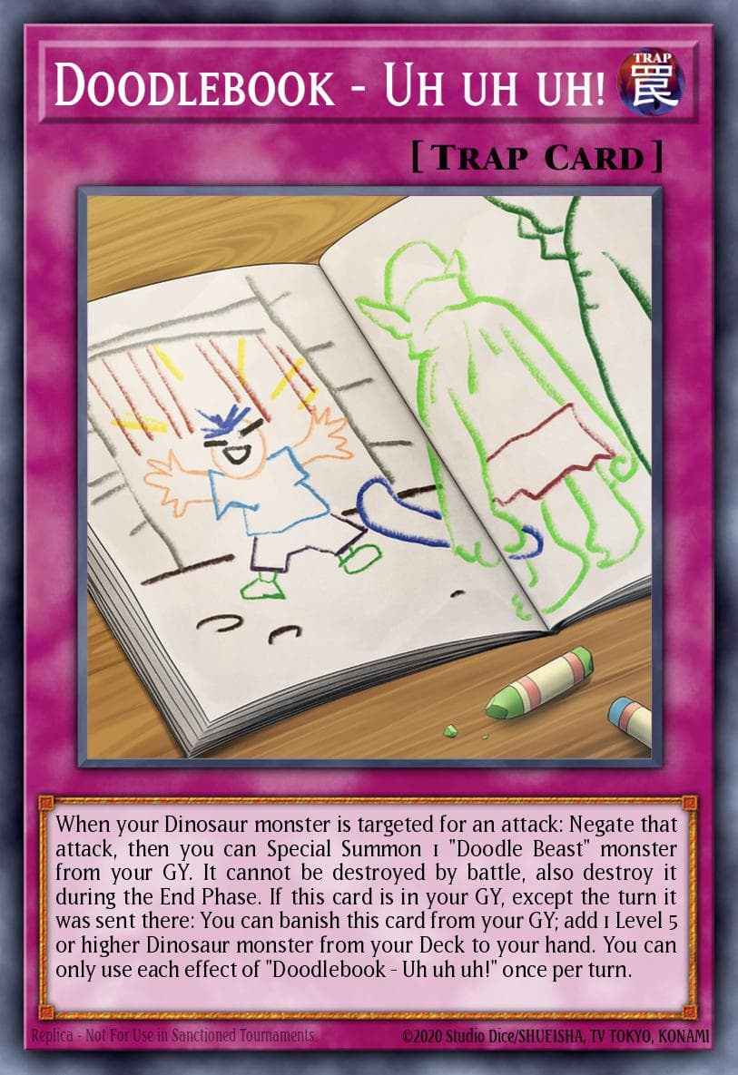 Carte Yu-Gi-Oh! Doodlebook - Uh uh uh! #034 — Battles of Legend: Crystal Revenge