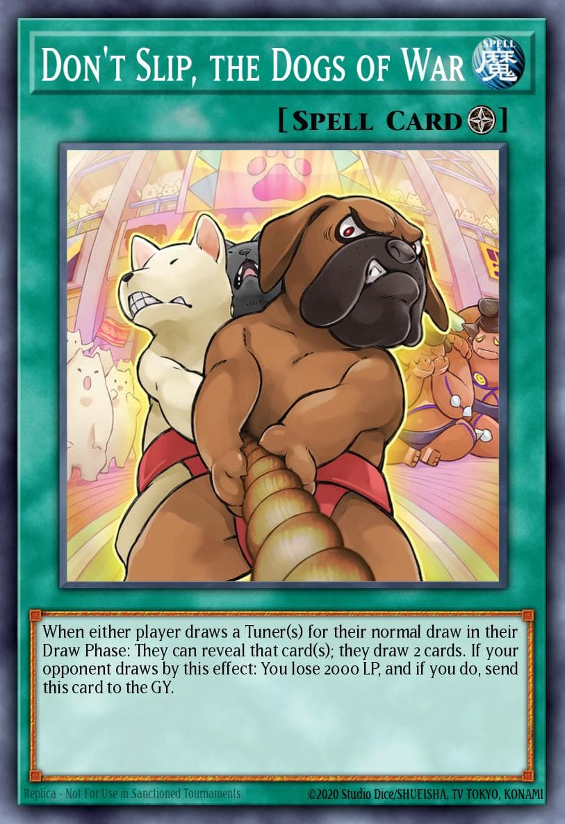 Carte Yu-Gi-Oh! Don't Slip, the Dogs of War #010 — Battles of Legend: Monstrous Revenge