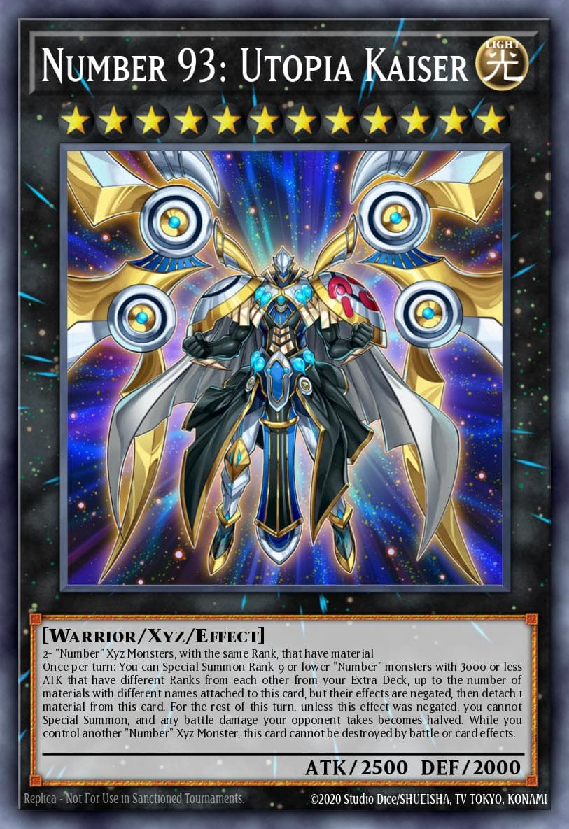Carte Yu-Gi-Oh! Number 93: Utopia Kaiser #093 — Battles of Legend: Hero's Revenge
