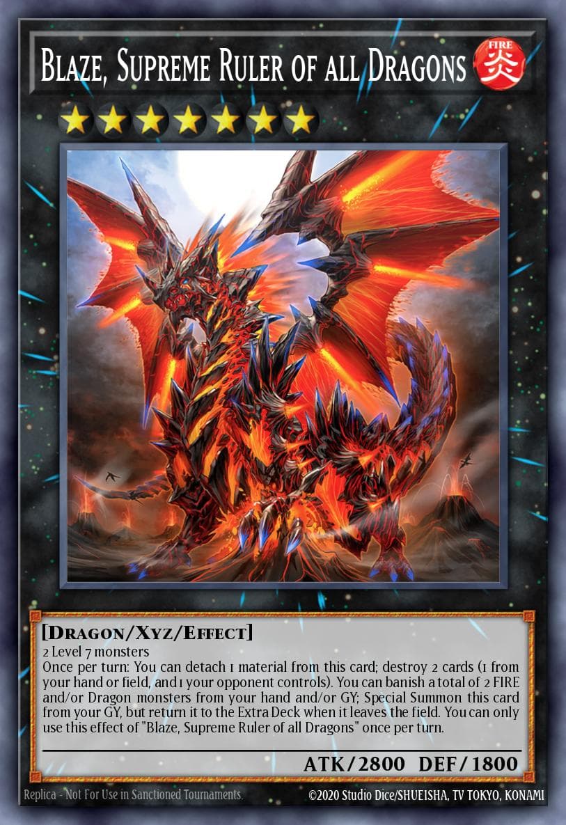 Carte Yu-Gi-Oh! Blaze, Supreme Ruler of all Dragons #045 — Battles of Legend: Terminal Revenge