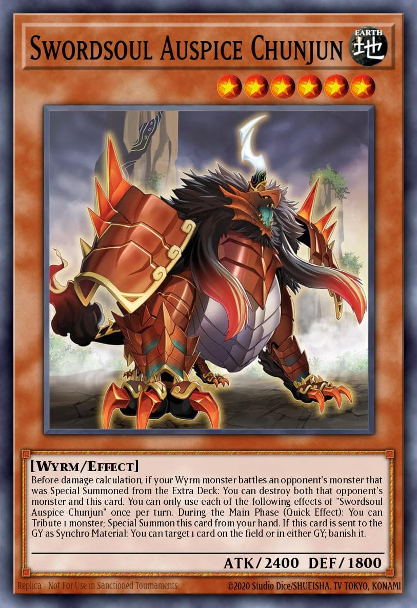 Carte Yu-Gi-Oh! Swordsoul Auspice Chunjun #006 — Burst of Destiny