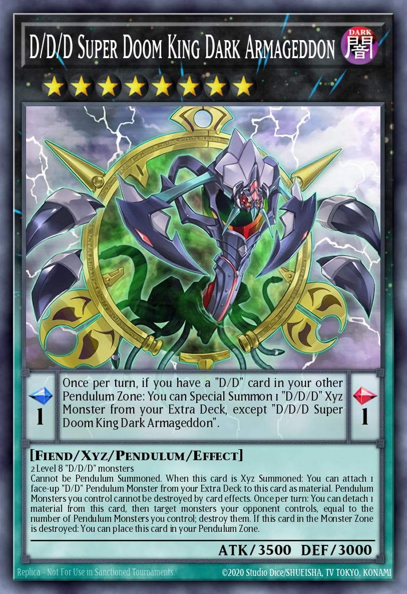 Carte Yu-Gi-Oh! D/D/D Super Doom King Dark Armageddon #008 — Battles of Legend: Light's Revenge