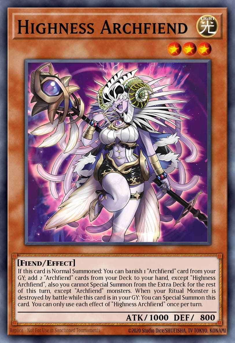 Carte Yu-Gi-Oh! Highness Archfiend #016 — Burst Protocol