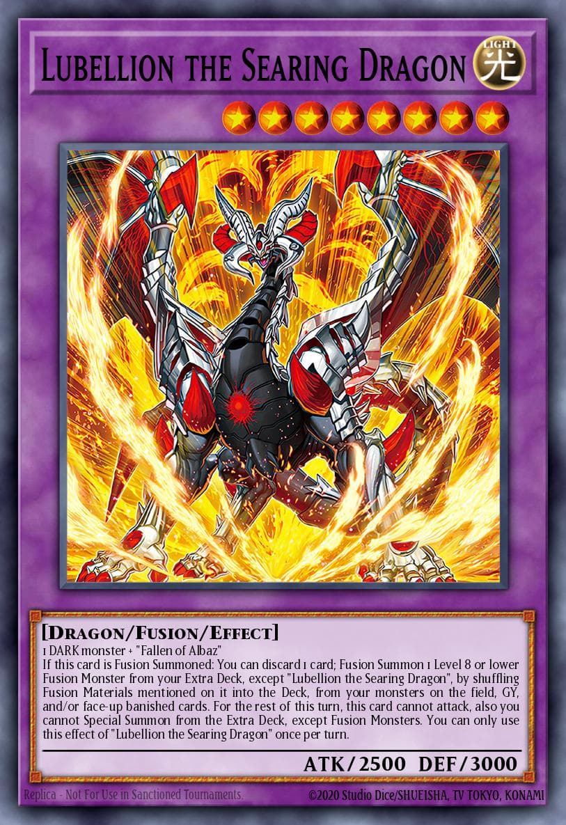 Carte Yu-Gi-Oh! Lubellion the Searing Dragon #044 — THE CHRONICLES DECK: The Fallen & The Virtuous (All-Foil Edition)