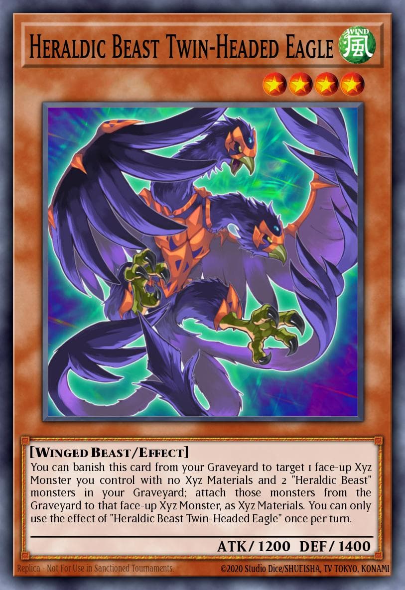 Carte Yu-Gi-Oh! Heraldic Beast Twin-Headed Eagle #015 — Cosmo Blazer