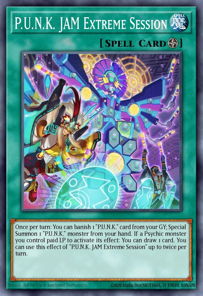 Carte Yu-Gi-Oh! P.U.N.K. JAM Extreme Session #080 — Battles of Legend: Monster Mayhem