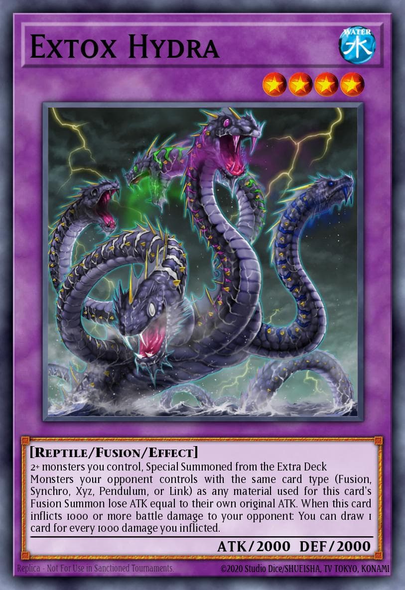 Carte Yu-Gi-Oh! Extox Hydra #007 — Battles of Legend: Monstrous Revenge