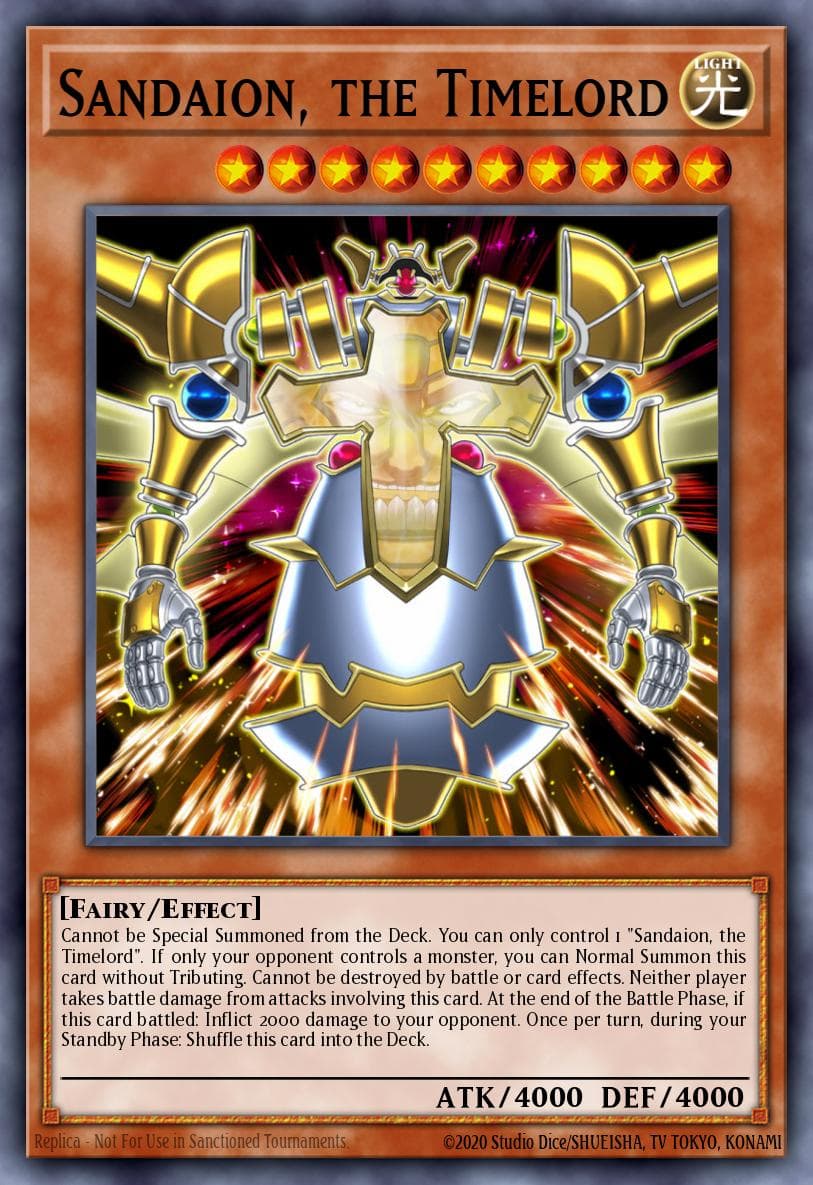 Carte Yu-Gi-Oh! Sandaion, the Timelord #025 — Battles of Legend: Relentless Revenge