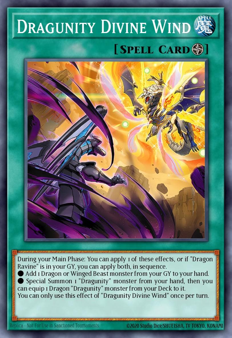 Carte Yu-Gi-Oh! Dragunity Divine Wind #015 — Battles of Legend: Glorious Gallery