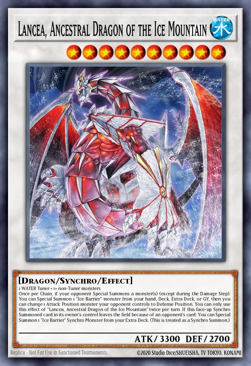 Carte Yu-Gi-Oh! Lancea, Ancestral Dragon of the Ice Mountain #005 — Battles of Legend: Terminal Revenge