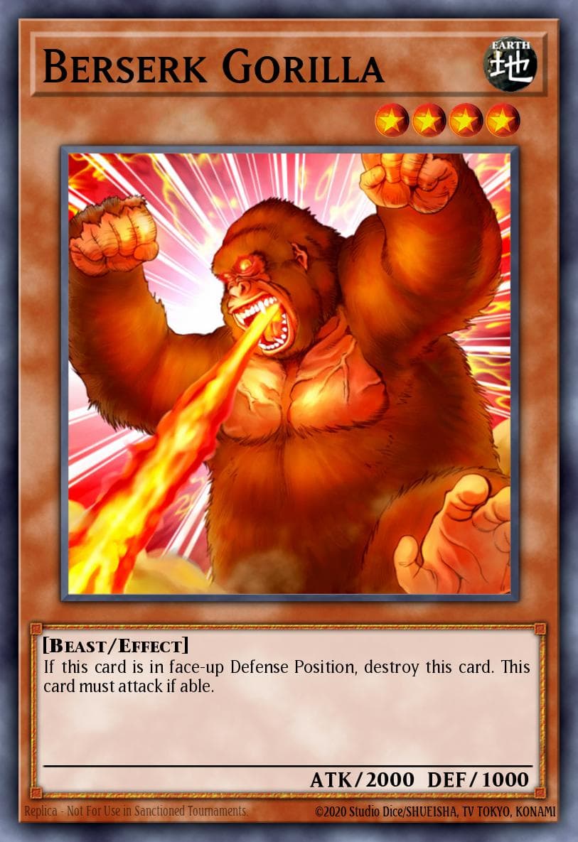 Carte Yu-Gi-Oh! Berserk Gorilla #008 — Battle Pack 3: Monster League