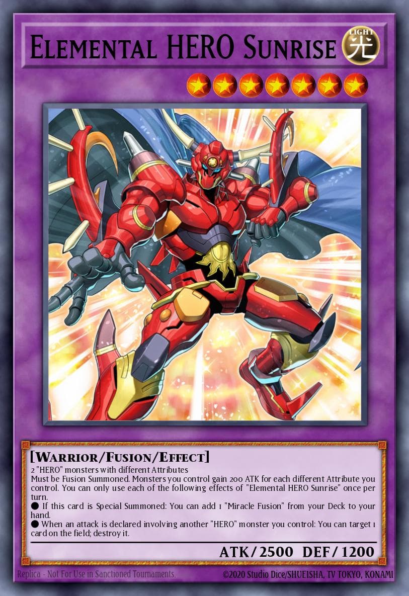 Carte Yu-Gi-Oh! Elemental HERO Sunrise #155 — Battles of Legend: Chapter 1