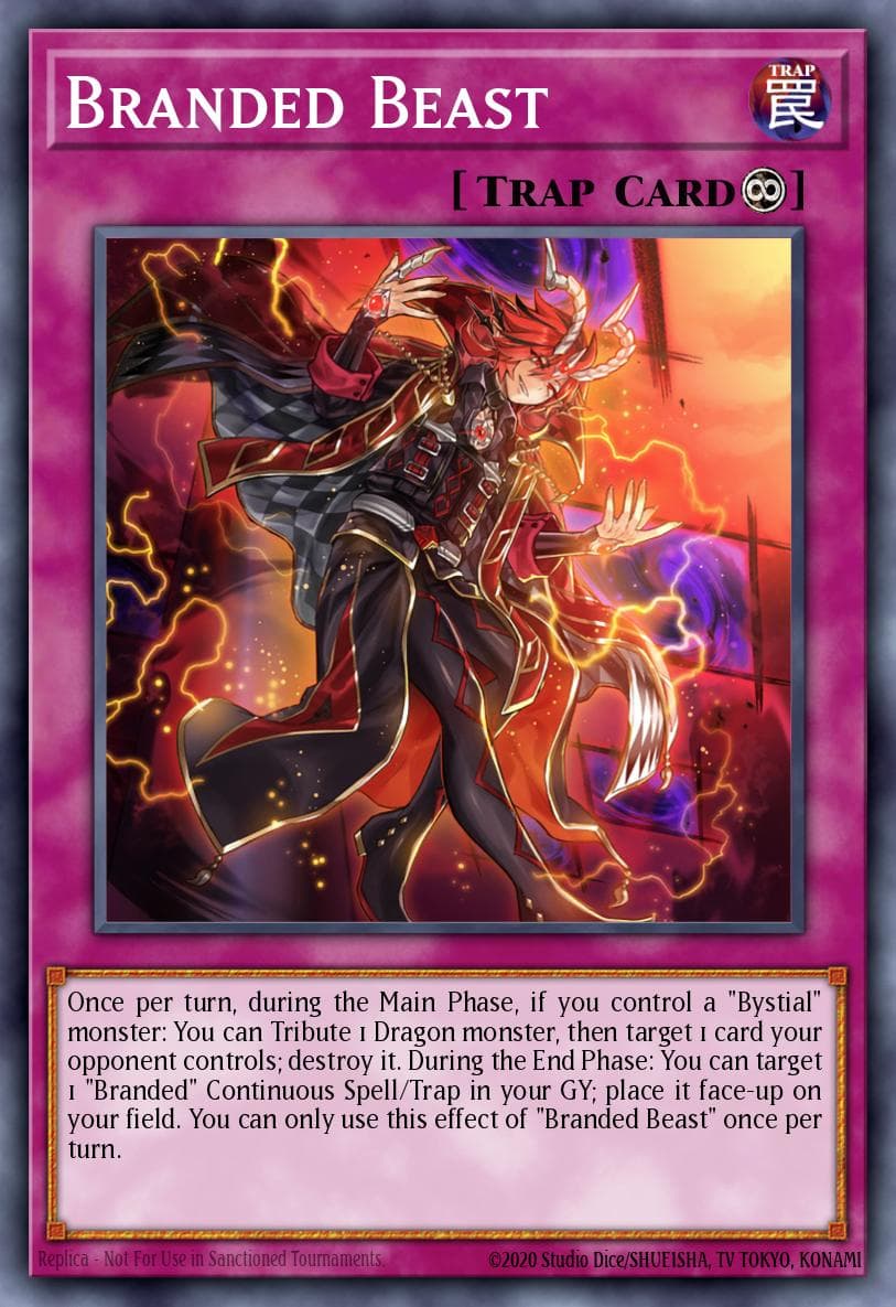 Carte Yu-Gi-Oh! Branded Beast #037 — THE CHRONICLES DECK: The Fallen & The Virtuous (All-Foil Edition)