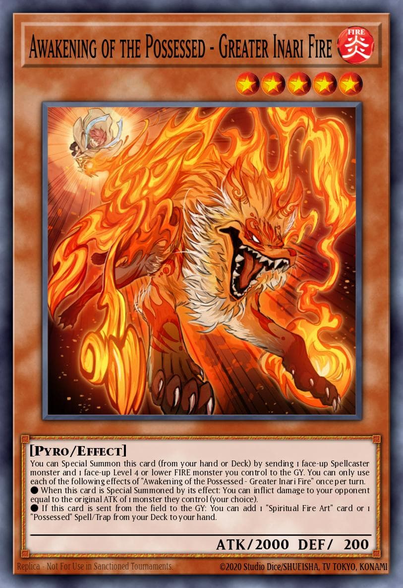 Carte Yu-Gi-Oh! Awakening of the Possessed - Greater Inari Fire #018 — THE CHRONICLES DECK: Spirit Charmers (All-Foil Edition)