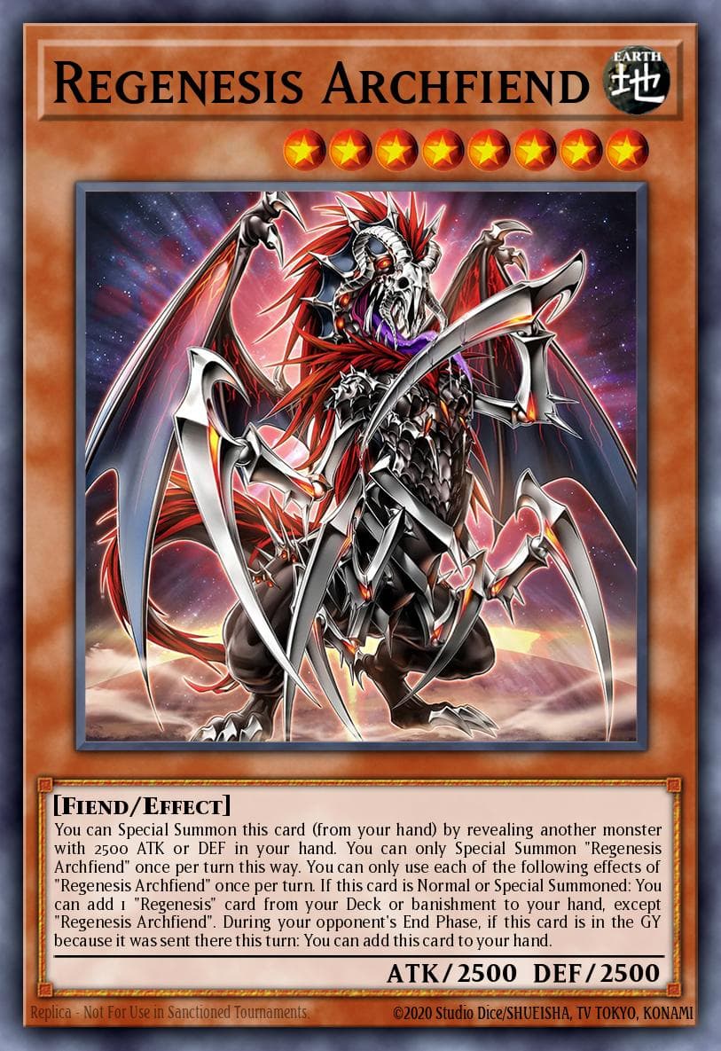 Carte Yu-Gi-Oh! Regenesis Archfiend #016 — Alliance Insight