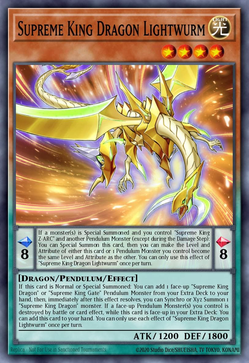 Carte Yu-Gi-Oh! Supreme King Dragon Lightwurm #002 — Age of Overlord