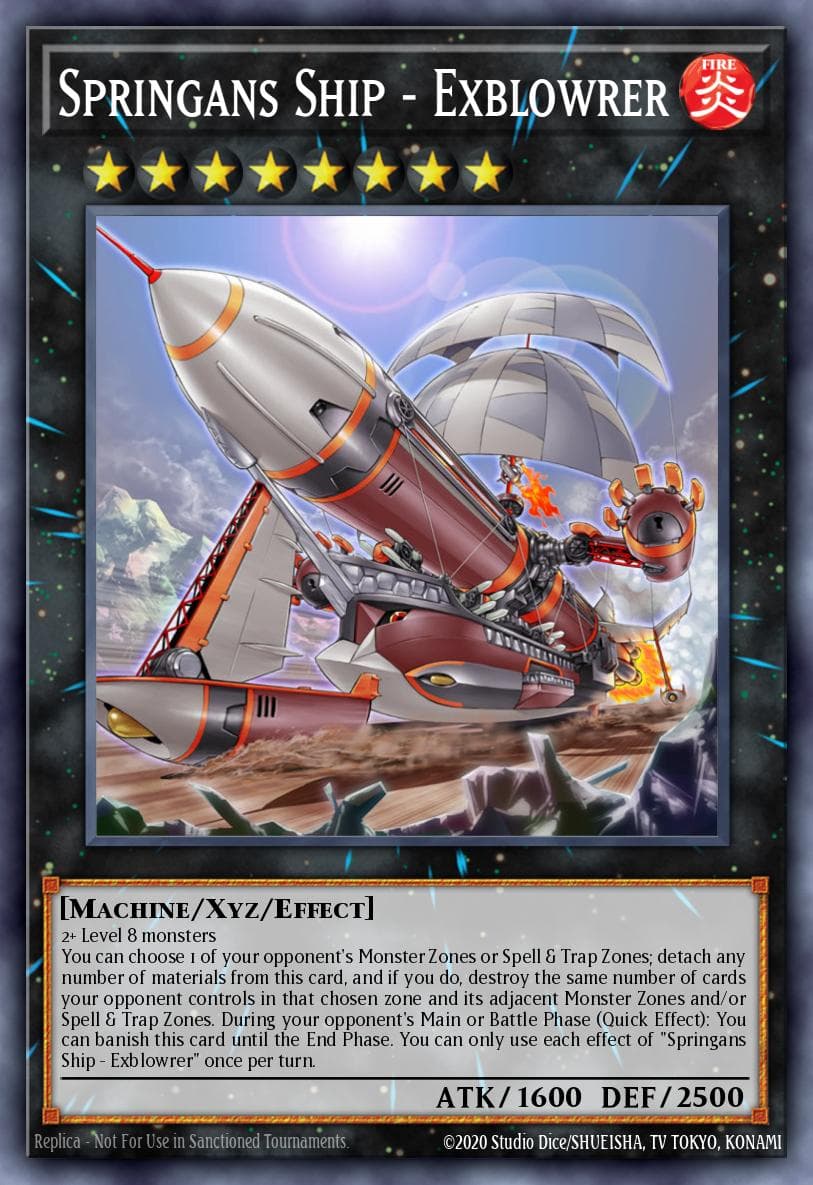 Carte Yu-Gi-Oh! Springans Ship - Exblowrer #046 — Blazing Vortex