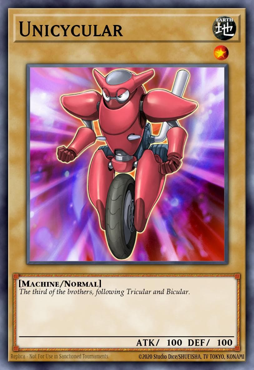 Carte Yu-Gi-Oh! Unicycular #001 — Absolute Powerforce