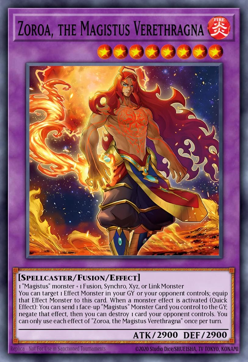 Carte Yu-Gi-Oh! Zoroa, the Magistus Verethragna #045 — Battles of Legend: Monster Mayhem
