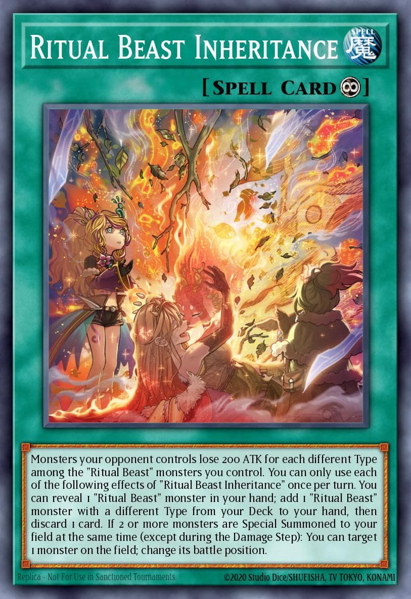 Carte Yu-Gi-Oh! Ritual Beast Inheritance #020 — Battles of Legend: Terminal Revenge