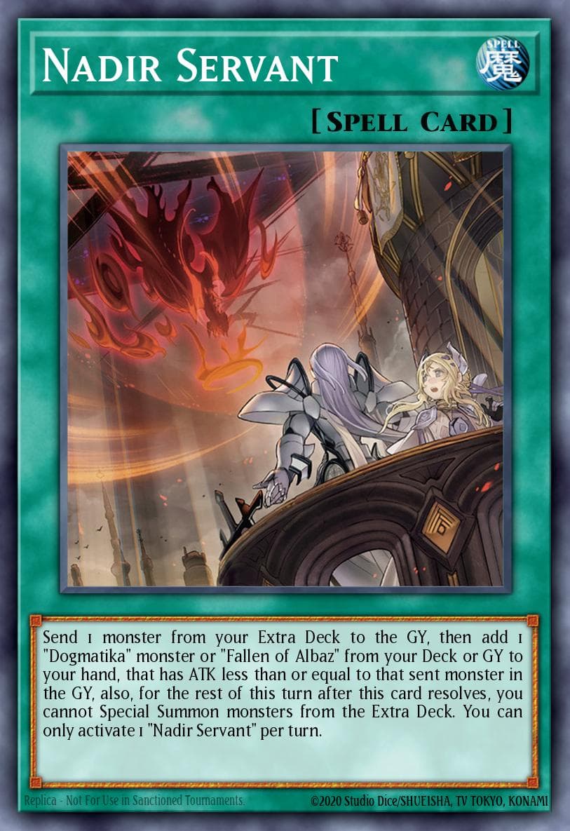 Carte Yu-Gi-Oh! Nadir Servant #027 — THE CHRONICLES DECK: The Fallen & The Virtuous (All-Foil Edition)