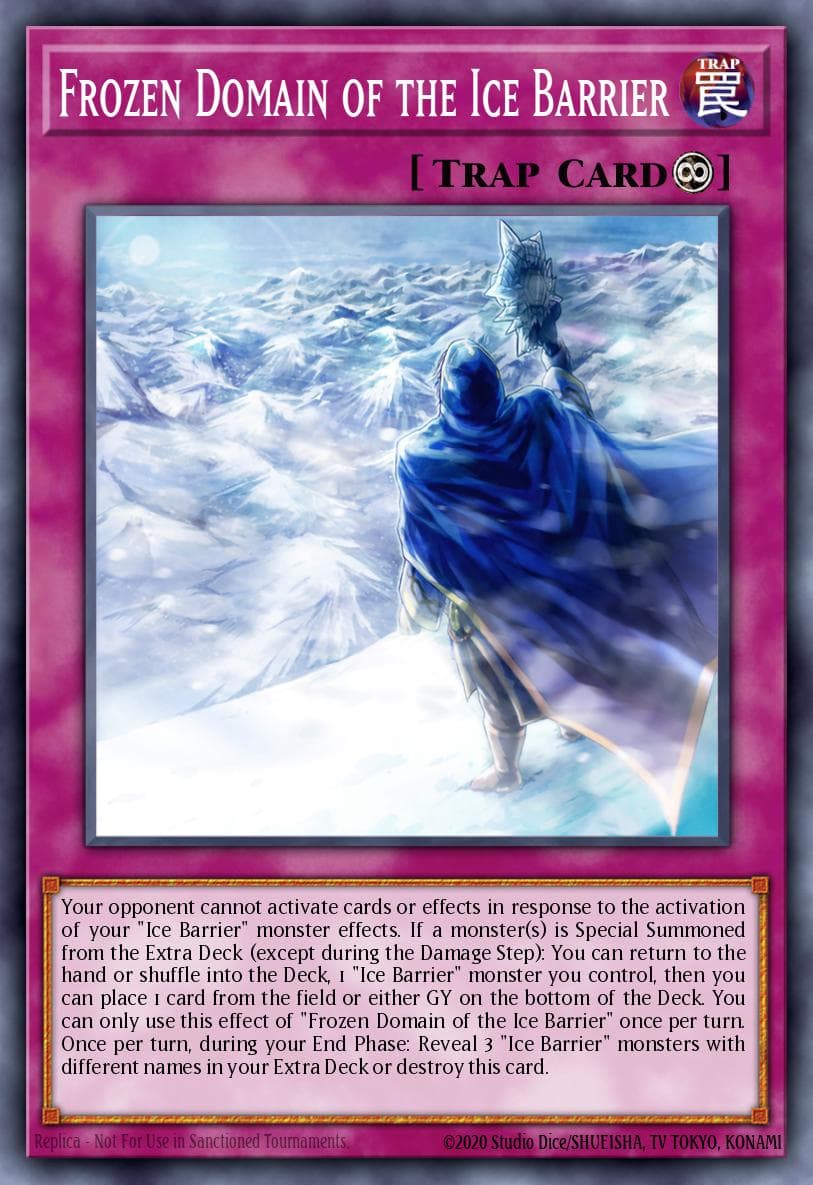 Carte Yu-Gi-Oh! Frozen Domain of the Ice Barrier #008 — Battles of Legend: Terminal Revenge