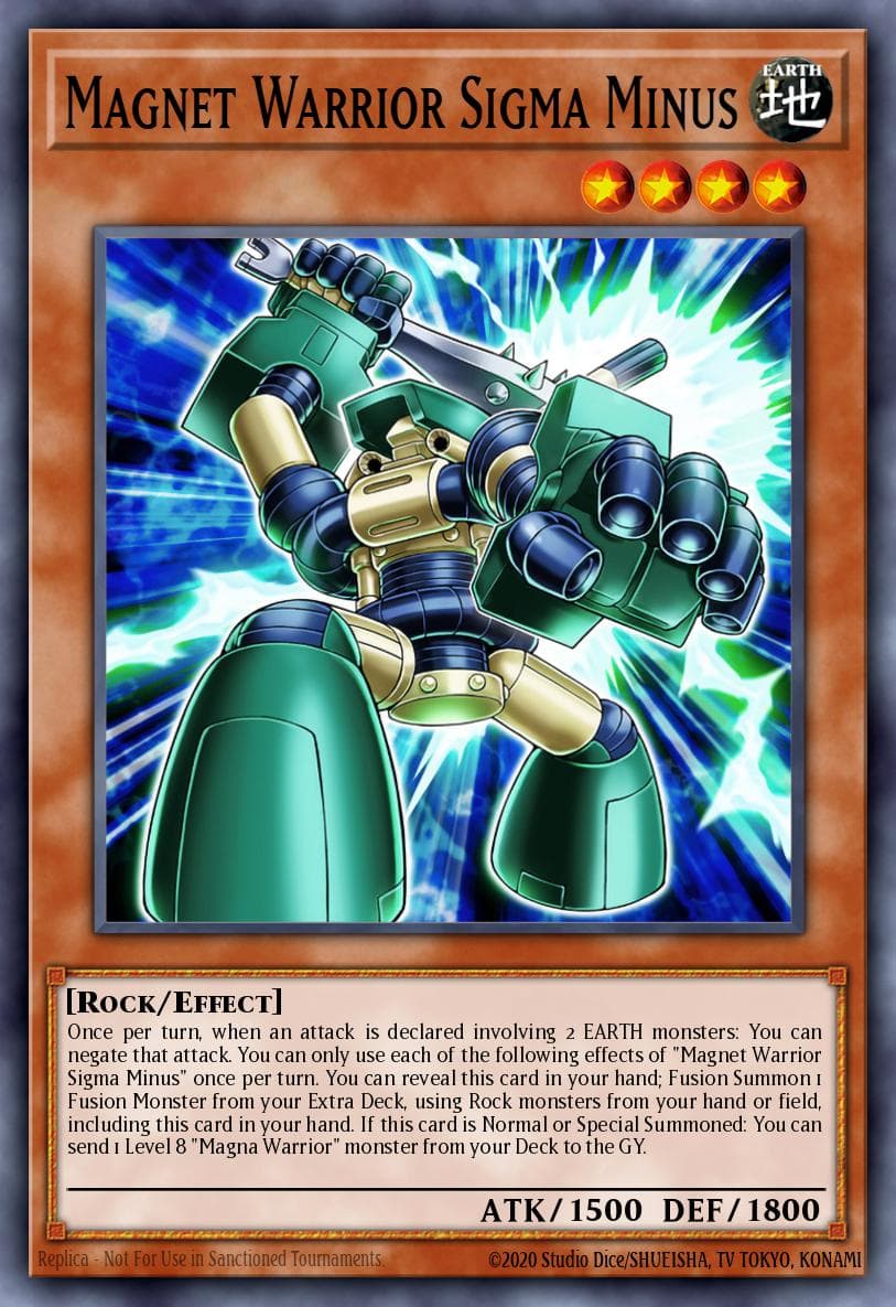 Carte Yu-Gi-Oh! Magnet Warrior Sigma Minus #006 — Burst Protocol