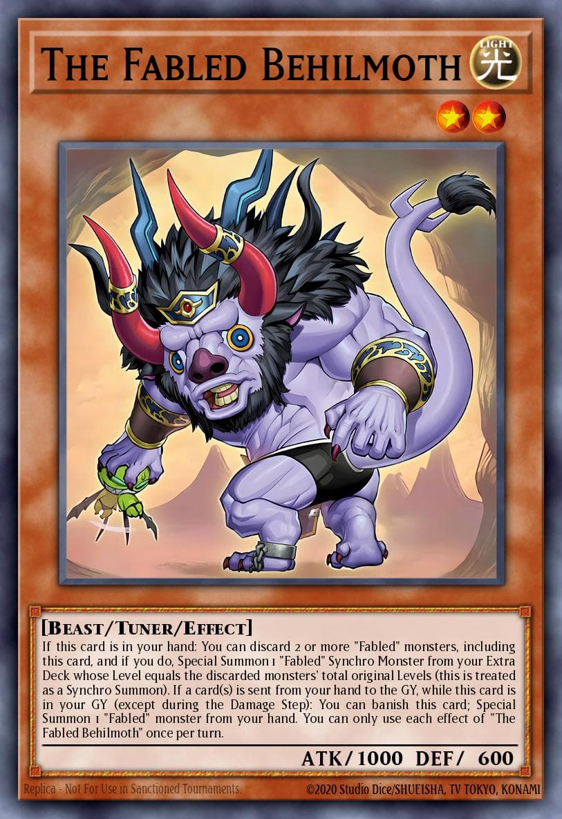 Carte Yu-Gi-Oh! The Fabled Behilmoth #012 — Battles of Legend: Monster Mayhem