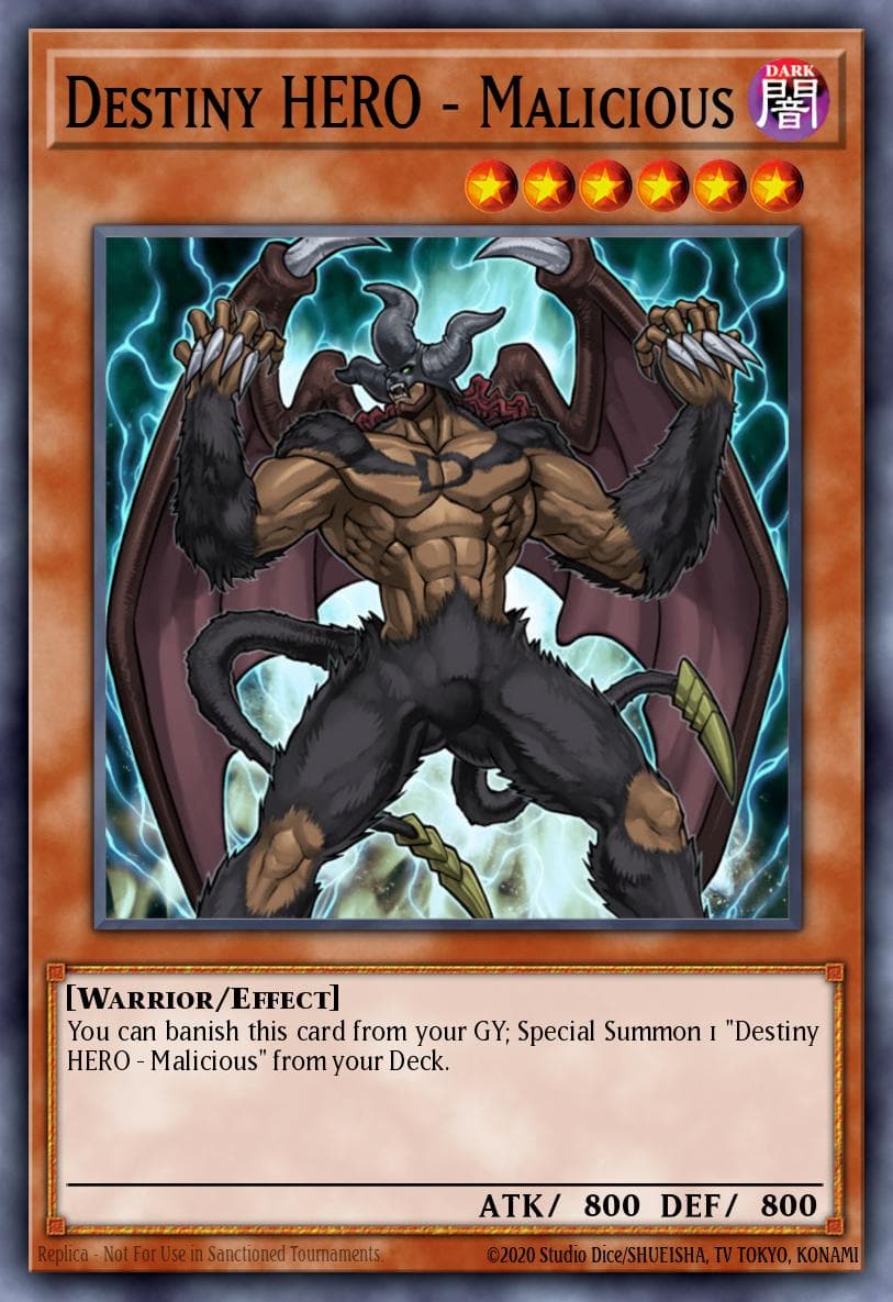 Carte Yu-Gi-Oh! Destiny HERO - Malicious #030 — Battles of Legend: Chapter 1