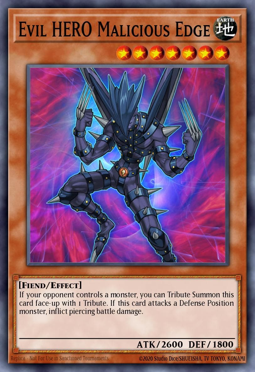 Carte Yu-Gi-Oh! Evil HERO Malicious Edge #054 — Battle Pack 2: War of the Giants