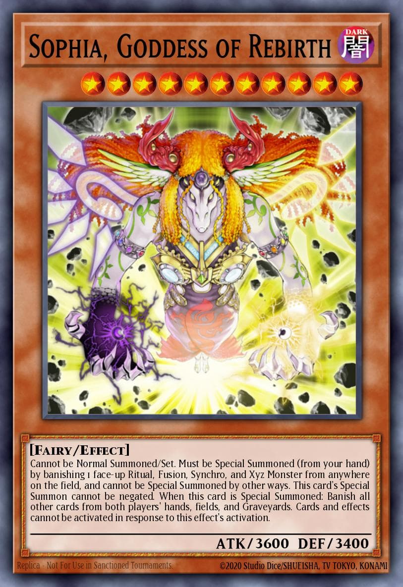 Carte Yu-Gi-Oh! Sophia, Goddess of Rebirth #056 — Battles of Legend: Glorious Gallery