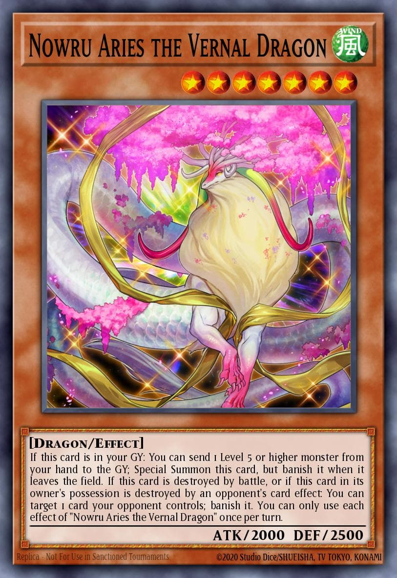 Carte Yu-Gi-Oh! Nowru Aries the Vernal Dragon #096 — Battle of Chaos