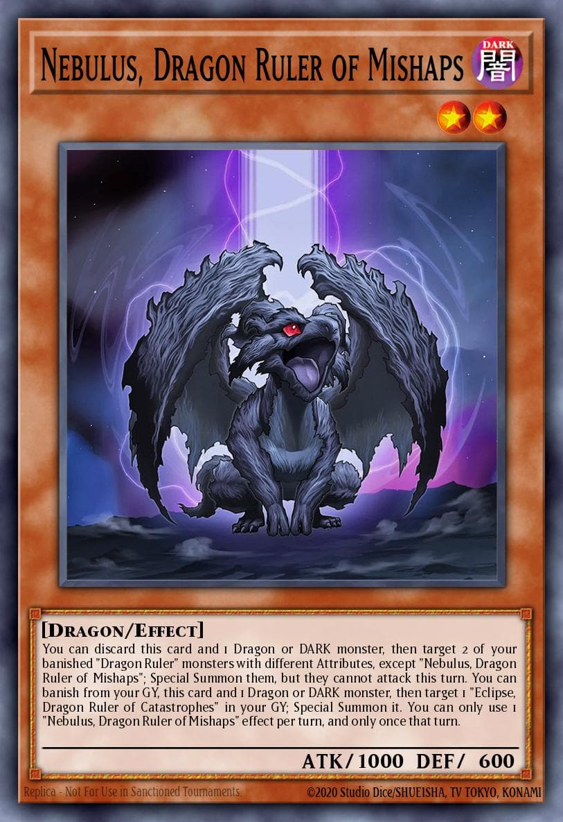 Carte Yu-Gi-Oh! Nebulus, Dragon Ruler of Mishaps #019 — Alliance Insight