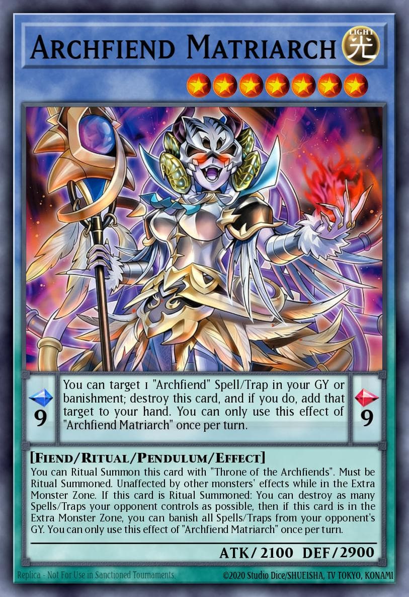 Carte Yu-Gi-Oh! Archfiend Matriarch #030 — Blazing Dominion