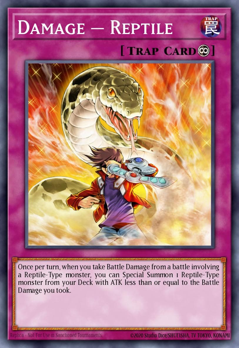 Carte Yu-Gi-Oh! Damage = Reptile #058 — Ancient Guardians