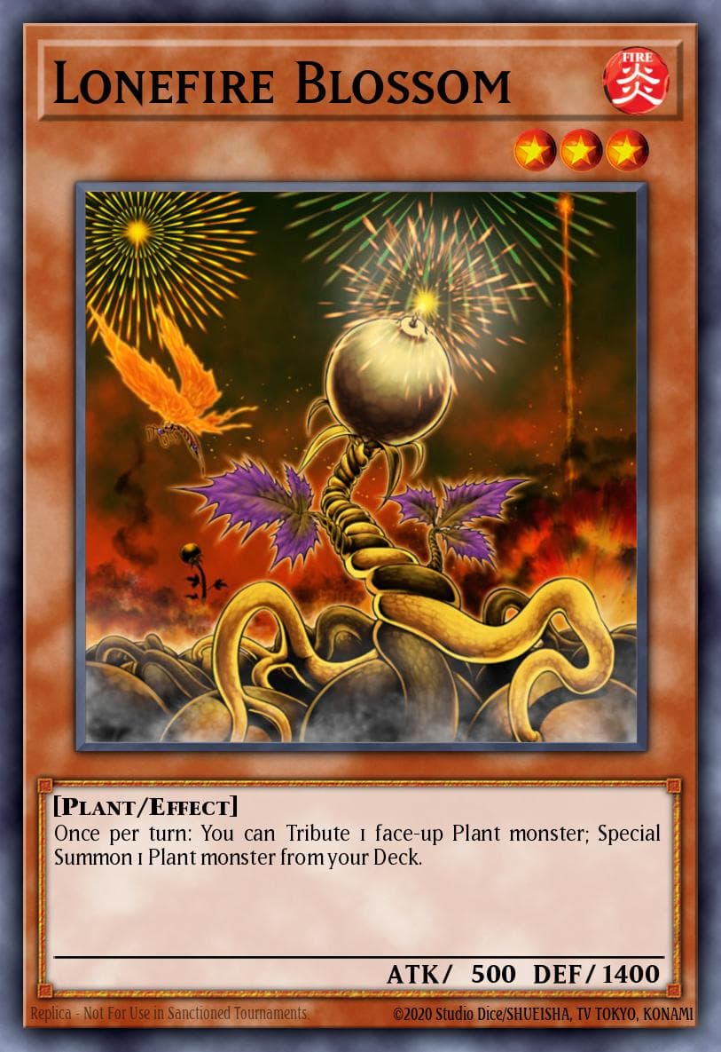 Carte Yu-Gi-Oh! Lonefire Blossom #017 — Yu-Gi-Oh! Advent Calendar (2018)