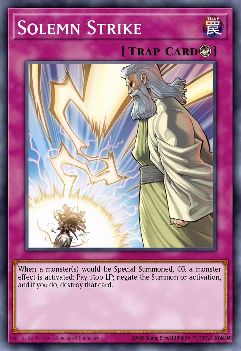 Carte Yu-Gi-Oh! Solemn Strike #102 — Battles of Legend: Relentless Revenge