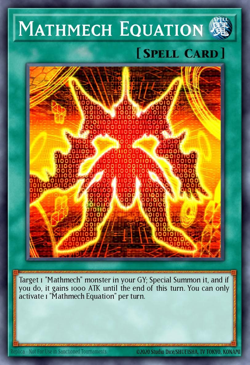 Carte Yu-Gi-Oh! Mathmech Equation #092 — Battles of Legend: Monstrous Revenge