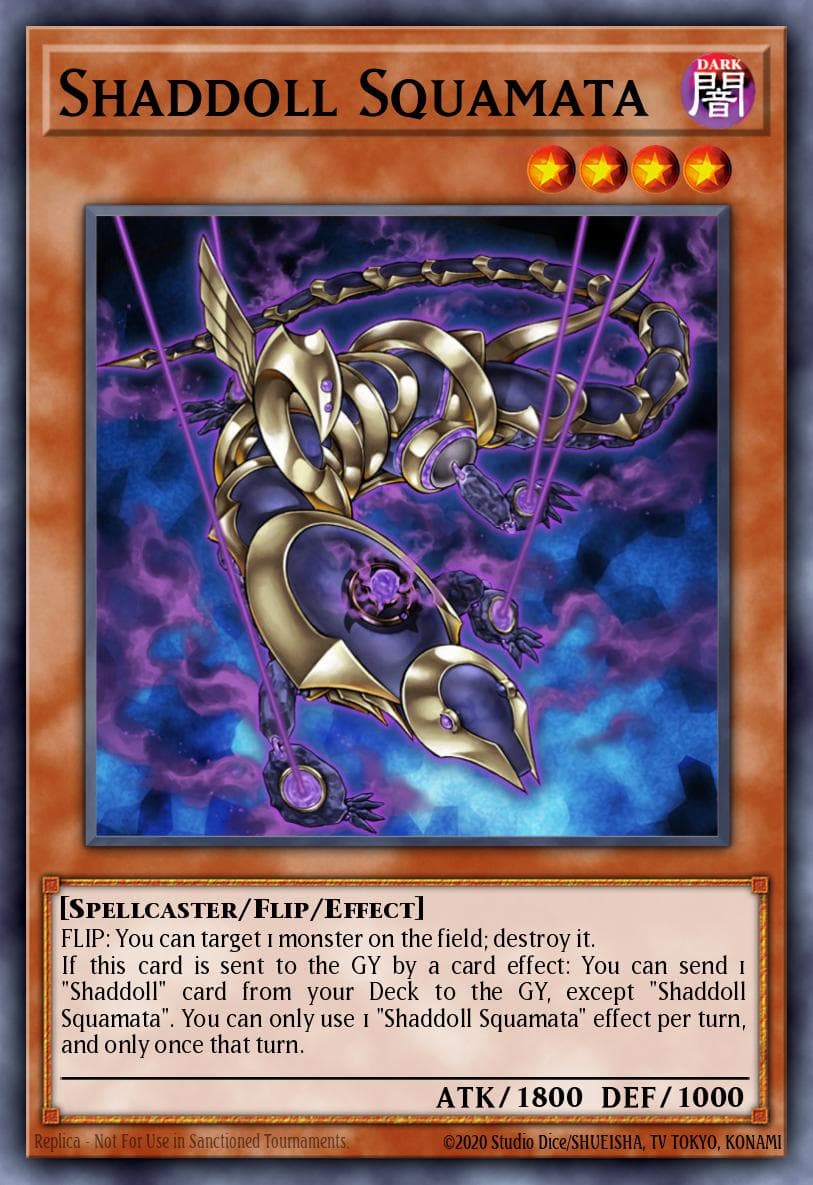 Carte Yu-Gi-Oh! Shaddoll Squamata #082 — Battles of Legend: Hero's Revenge