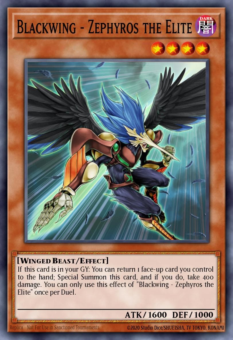 Carte Yu-Gi-Oh! Blackwing - Zephyros the Elite #215 — Battle Pack: Epic Dawn