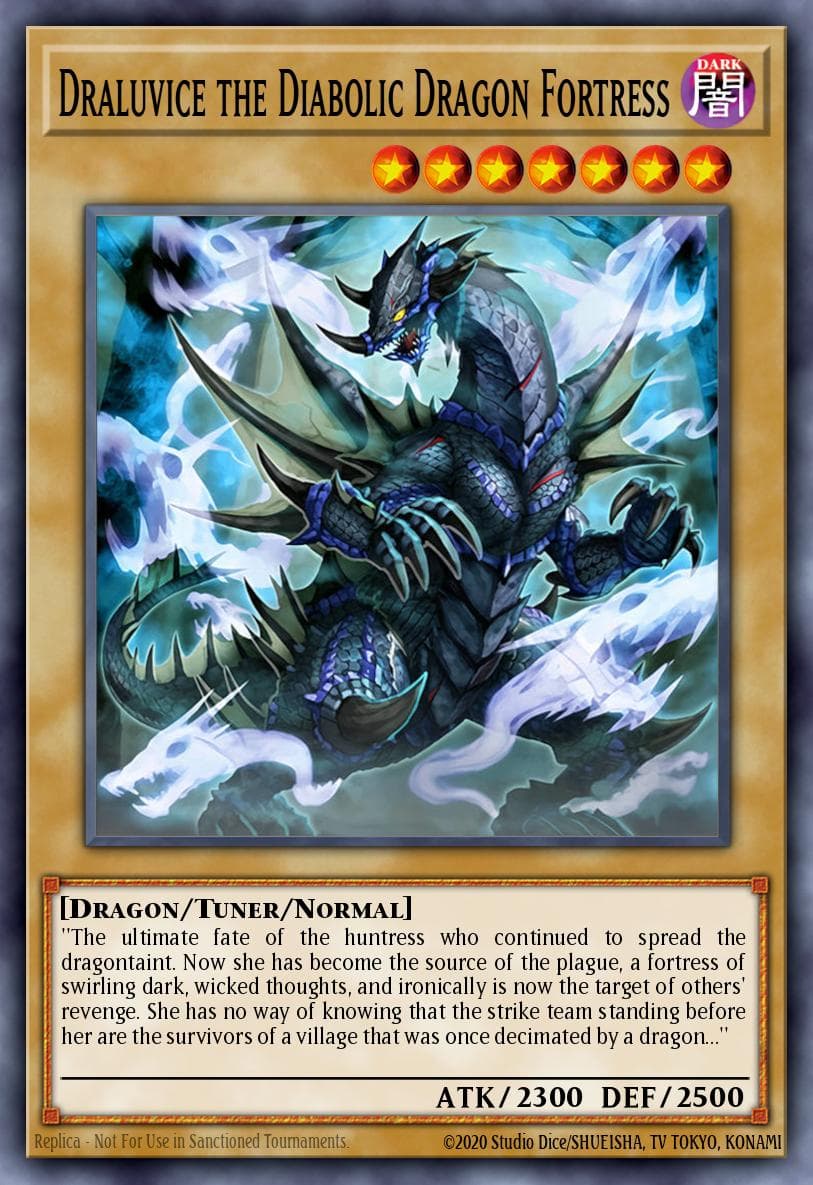 Carte Yu-Gi-Oh! Draluvice the Diabolic Dragon Fortress #097 — Blazing Dominion