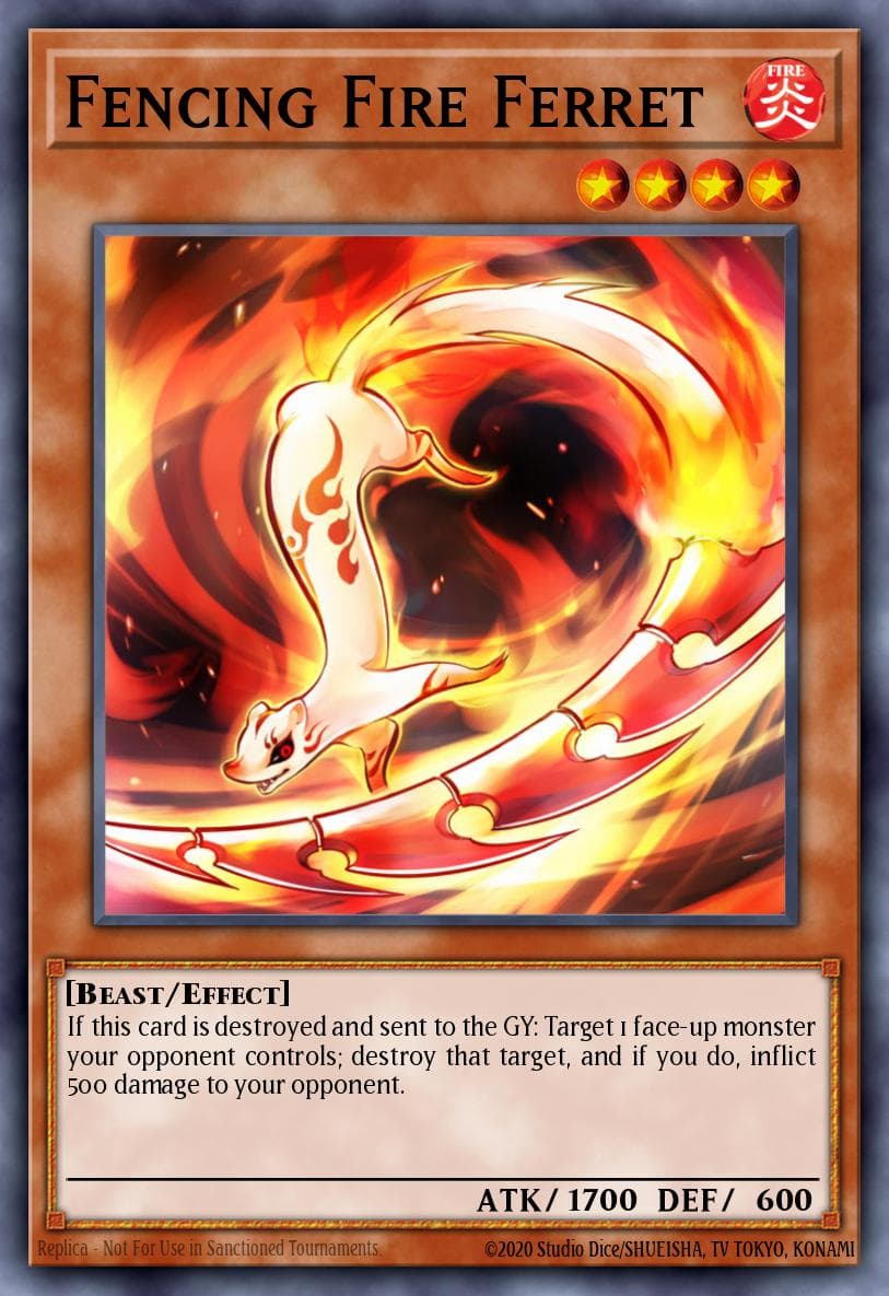 Carte Yu-Gi-Oh! Fencing Fire Ferret #107 — Battle Pack 3: Monster League