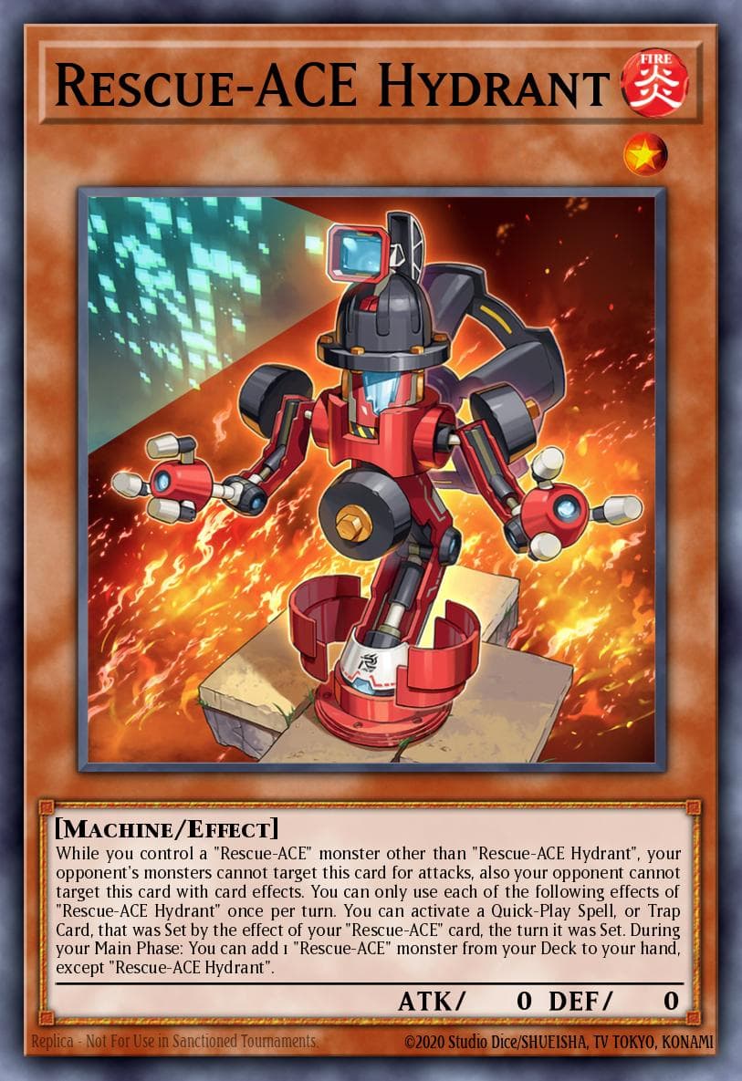 Carte Yu-Gi-Oh! Rescue-ACE Hydrant #004 — Amazing Defenders