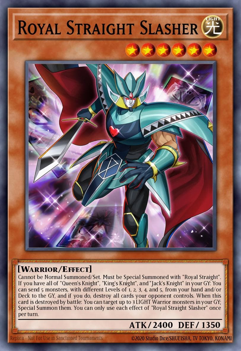 Carte Yu-Gi-Oh! Royal Straight Slasher #001 — Battles of Legend: Crystal Revenge