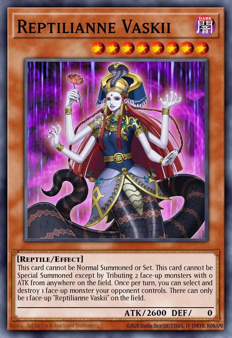 Carte Yu-Gi-Oh! Reptilianne Vaskii #018 — Absolute Powerforce