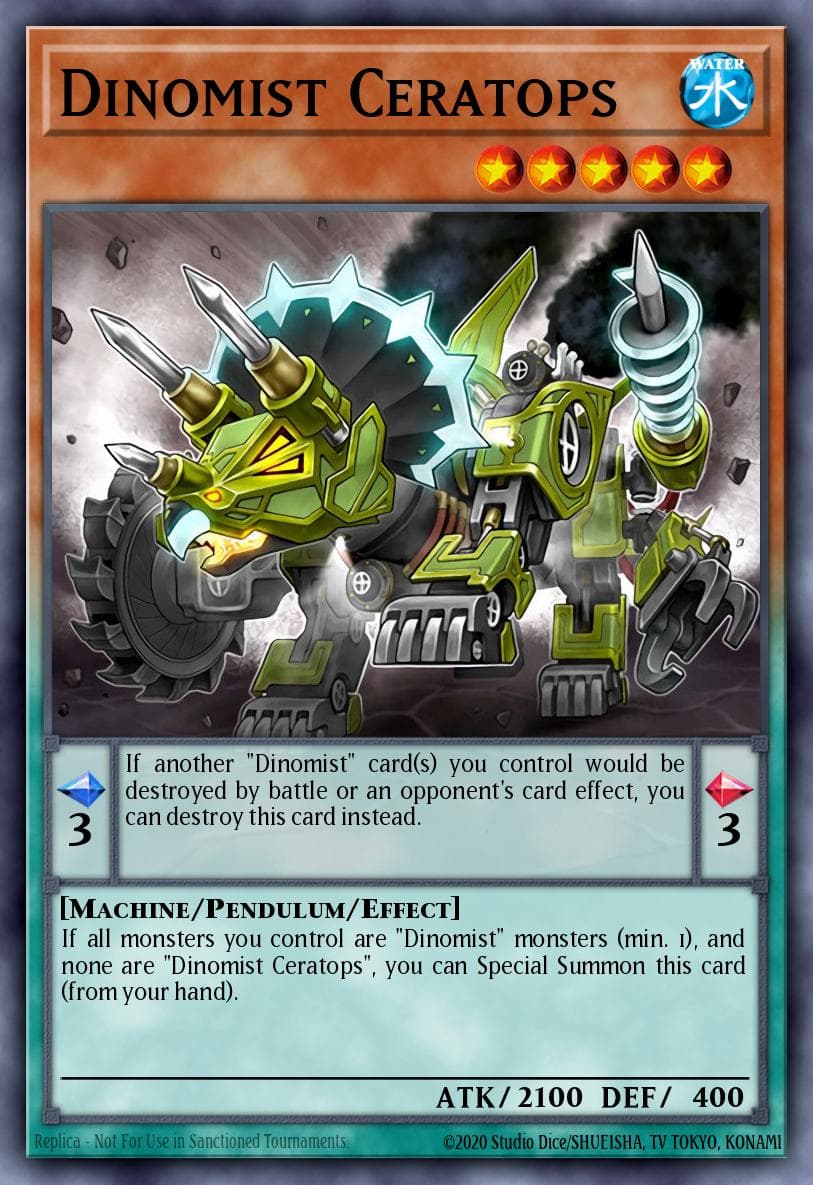 Carte Yu-Gi-Oh! Dinomist Ceratops #028 — Breakers of Shadow