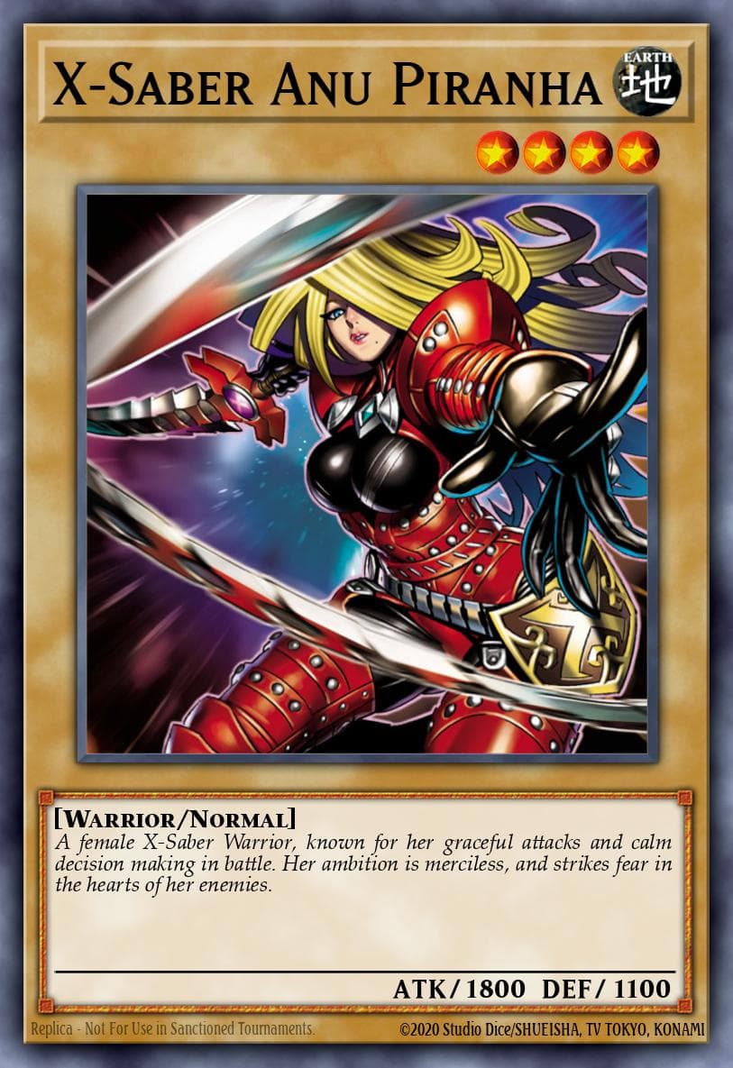 Carte Yu-Gi-Oh! X-Saber Anu Piranha #004 — Starter Deck: Yu-Gi-Oh! 5D's 2009